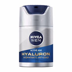 NIVEA Men Active Age Hyaluron, Men, 50 ml, Cream, Ageing skin, Mature skin, Day, Anti-wrinkle, Firming, Hydrating, Protection