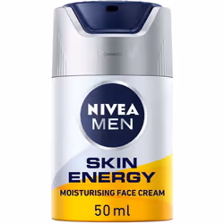 NIVEA MEN Skin Energy Moisturising Creme (50 ml), Face Cream for Men Infused with Caffeine, Revitalising Face Cream Fights Si ...