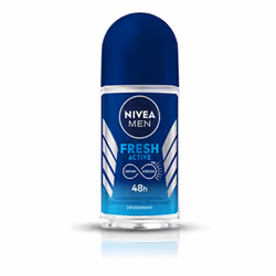 Nivea for Men Fresh Active 48 Hs Antiperspirant Deodorant Roll-on 50 Ml 1.7 Fl Oz - 2-pack