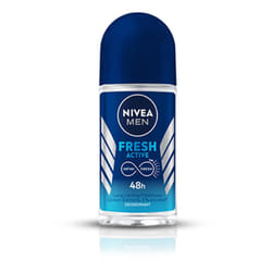 Nivea for Men Fresh Active 48 Hs Antiperspirant Deodorant Roll-on 50 Ml 1.7 Fl Oz - 2-pack