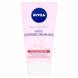 NIVEA Gentle Face Cleansing Cream Wash for Dry and Sensitive Skin, 150 ml, Pack of 3