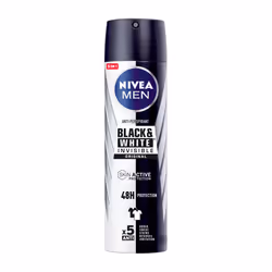 NIVEA Men Black & White Invisible, Men, Antiperspirant, Spray deodorant, Spray, 200 ml, 48 h