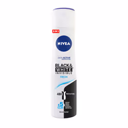 NIVEA Black & White Invisible Fresh, Men, Antiperspirant, Spray deodorant, Spray, 200 ml, 48 h