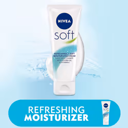 NIVEA SOFT 75ML MOISTURISING CREAM FACE/BODY/HANDS NEW - TRAVEL SIZE