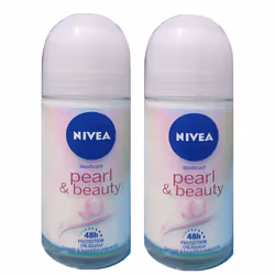 Nivea Pearl Beauty Roll On For Women, 50Ml (Pack Of 2)