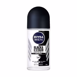 NIVEA BLACK & WHITE, Men, Antiperspirant, Roll deodorant, Bottle, 50 ml, 1 pc(s)