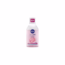 NIVEA MicellAIR Rose Water Micellar Water with Oil (400ml), Micellar Cleansing Water, Waterproof Makeup Remover, Rose Water T ...