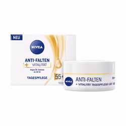 NIVEA Anti-wrinkle + Revitalising Day Cream 55+, Day cream, Women, Dry skin, Mature skin, Universal skin, Face, Anti-wrinkle, ...