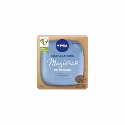 MagicBAR Refreshing Almond Oil Face Cleansing Bar (75g), Vegan Face Cleanser, Plastic-Free Facial Cleansing Bar, Facial Clean ...