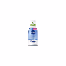 NIVEA Double Effect Waterproof Eye Make-Up Remover (125ml), Daily Use Face Cleanser for Make-Up and Mascara with Cornflower E ...