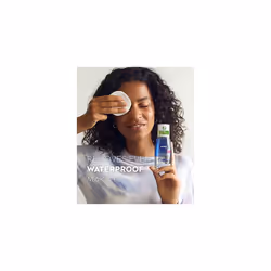 NIVEA Double Effect Waterproof Eye Make-Up Remover (125ml), Daily Use Face Cleanser for Make-Up and Mascara with Cornflower Extract and Biotin