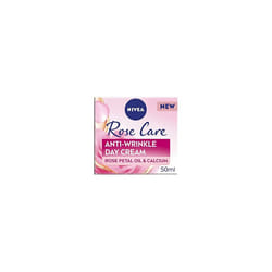 NIVEA Rose Care Anti-Wrinkle Day Cream (50ml), Anti-Wrinkle Face Cream with Nourishing and Anti-Oxidant Properties, Made with Rose Petal Oil and