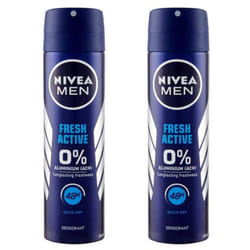 Nivea Men Fresh Active 48-hour Protection Anti Perspirant Spray 2-Pack 2 x 150ml