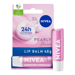 NIVEA Pearly Shine Lip Balm with Shea Butter 4.8g