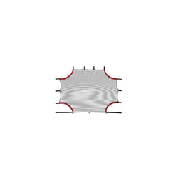 Target Wall Small - Versatile goal net with 4 reinforced goal holes - Robust target sheet with Velcro fasteners for many playing options for outdoor