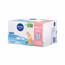 NIVEA BABY Aqua, Wet baby wipe, Dermatologically tested