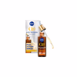 Q10 Anti-Wrinkle Expert Dual Action Serum (30ml), Anti Ageing Face Serum for Women with Pure Q10, Visibly Reduces and Prevent ...