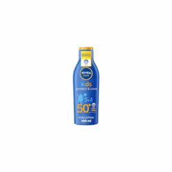 NIVEA Sun Kids Protect & Care SPF 50+ Lotion (200ml) Moisturising Sun Cream Protects Delicate Skin Against Sunburn and Long-T ...