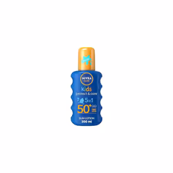 NIVEA Sun Kids Protect & Care SPF 50+ Coloured Spray (200ml) Sunscreen Protects Delicate Skin Against Sunburn and Long-Term U ...