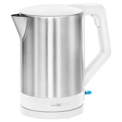 Clatronic WKS 3692 electric kettle 1.5 L 2200 W Stainless steel, White