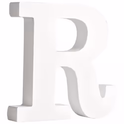 Rayher Hobby 62669000, Decorative letter, Medium Density Fibreboard (MDF), White, 110 mm, 2 cm, 1 pc(s)