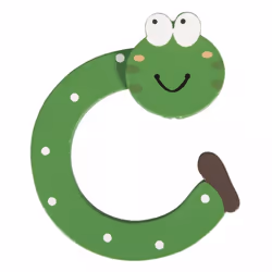 Rayher Hobby 62741000, Decorative letter, Wood, Green, 45 mm, 55 mm, 1 pc(s)