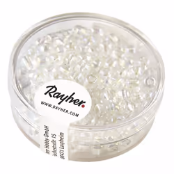 Rayher Hobby 1430037, Glass, Transparent, Seed bead