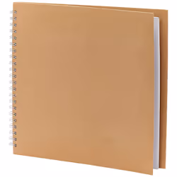 Spiral Bound Scrapbook with Plain White Paper Pages, Hardcover Memory Book, Square Album in the size 30x30cm, 30 Coated Pages ...