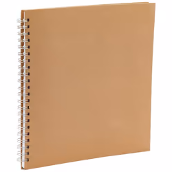 Spiral Bound Scrapbook with Plain White Paper Pages, Hardcover Memory Book, Square Album in the size 30x30cm, 30 Coated Pages, 8168800