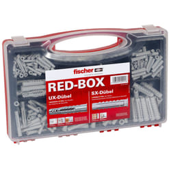 Fischer 40991 SX & UX R Wall Plugs Assortment RED-BOX Pack of 290 PCS