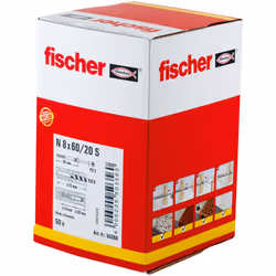 Fischer 50356 screw anchor / wall plug 50 pc(s) Screw & wall plug kit 60 mm