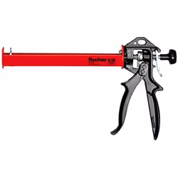 Fischer applicator gun KP M 2, Cartridge caulking gun, Black, Red, 18:1