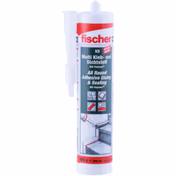 Fischer 59389, 290 ml, 1K sealant, Suitable for indoor use, Suitable for outdoor use, White, 1 pc(s)