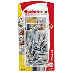 Fischer 90898 screw anchor / wall plug 25 pc(s) Screw & anchor kit 25 mm