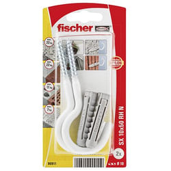 Fischer 90911 screw anchor / wall plug 2 pc(s) Screw hook & wall plug kit 50 mm