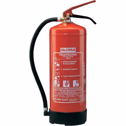 Fire extinguisher; GLORIA; 9,1 -30 + 60 Dry Powder 6 16 sek 500 x 270 x 165 mm
