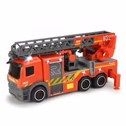 Dickie Toys City Fire Ladder Truck, Fire truck, 3 yr(s), Black, Red
