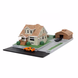 Jada Toys F&F Nano Dom's House Display Diorama, Collectible statue, Movie & TV series