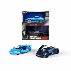 Jada Toys Fast & Furious Twin Pack 1:32 Wave 1/2, Vehicle set, 8 yr(s), Metal, Blue