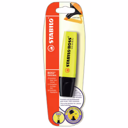 STABILO Blister 1 Boss Yellow, 1 pc(s), Yellow, Chisel tip, Black, Yellow, 2 mm, 5 mm