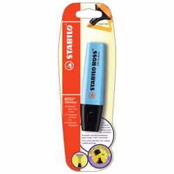 STABILO Blister 1 Boss Blue, 1 pc(s), Blue, Chisel tip, Black, Blue, 2 mm, 5 mm