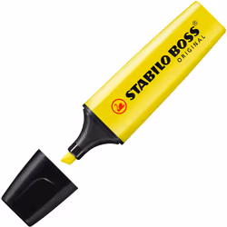 STABILO Boss Original marker 2 pc(s) Chisel tip Orange, Yellow