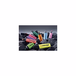 STABILO BOSS Original Highlighter - Yellow, Wallet of 4