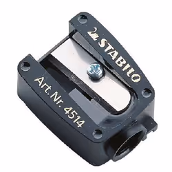 STABILO Sharpener for artist pencils, Manual pencil sharpener, Black, Ambidextrous, 1 pc(s)