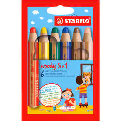 STABILO Woody 3 in 1, Multicolour, 6 pc(s)