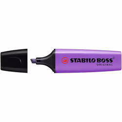 STABILO BOSS ORIGINAL, 1 pc(s), Violet, Chisel tip, Black, Lavender, Polypropylene (PP), Rectangle