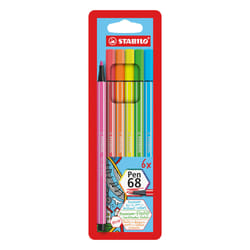 STABILO Pen 68 felt pen Multicolour 6 pc(s)