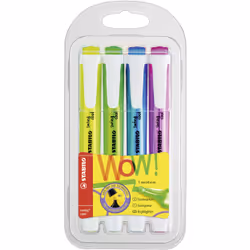 STABILO swing cool Pastel, 4 pc(s), Multicolour, Chisel tip, Multicolour, Rectangle, 1 mm