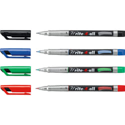 STABILO Write-4-all permanent marker Black, Blue, Green, Red 4 pc(s)