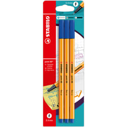 STABILO point 88 fineliner Blue 3 pc(s)